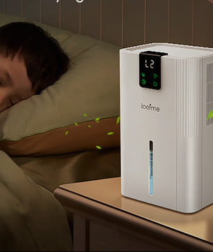 Compacte Luchtontvochtiger 2800 ml – Stil met Touch Display, Timer en RGB Verlichting