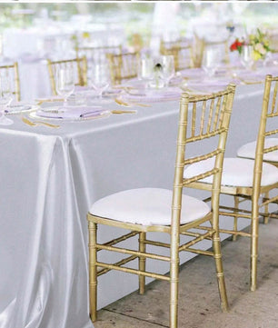 Rechthoekig Satijnen Tafelkleed – Elegant Tafelkleed voor Feesten en Diners