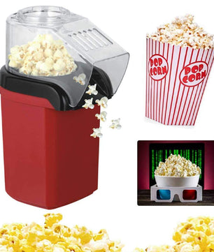 Mini Popcornmachine – Elektrische Hetelucht Popper zonder Olie, Snel en Gezond