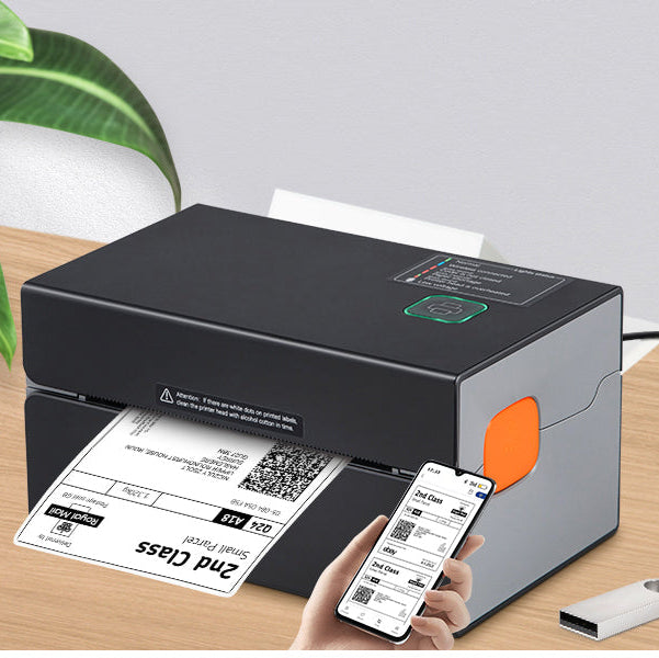 Thermische Labelprinter 300 DPI met Bluetooth en Automatische Labelherkenning – Snelle Verzendlabels en Barcode Printing