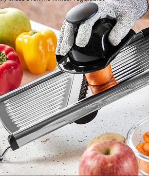 Verstelbare Mandoline Groentesnijder – RVS Snijmachine voor Aardappel, Ui en Groenten