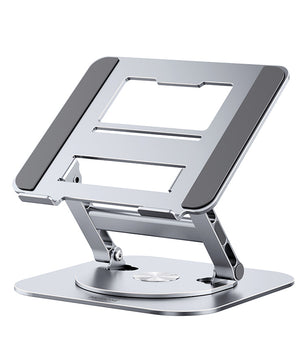 360° Draaibare Laptopstandaard Aluminium – Verstelbare Bureauverhoger voor Notebook