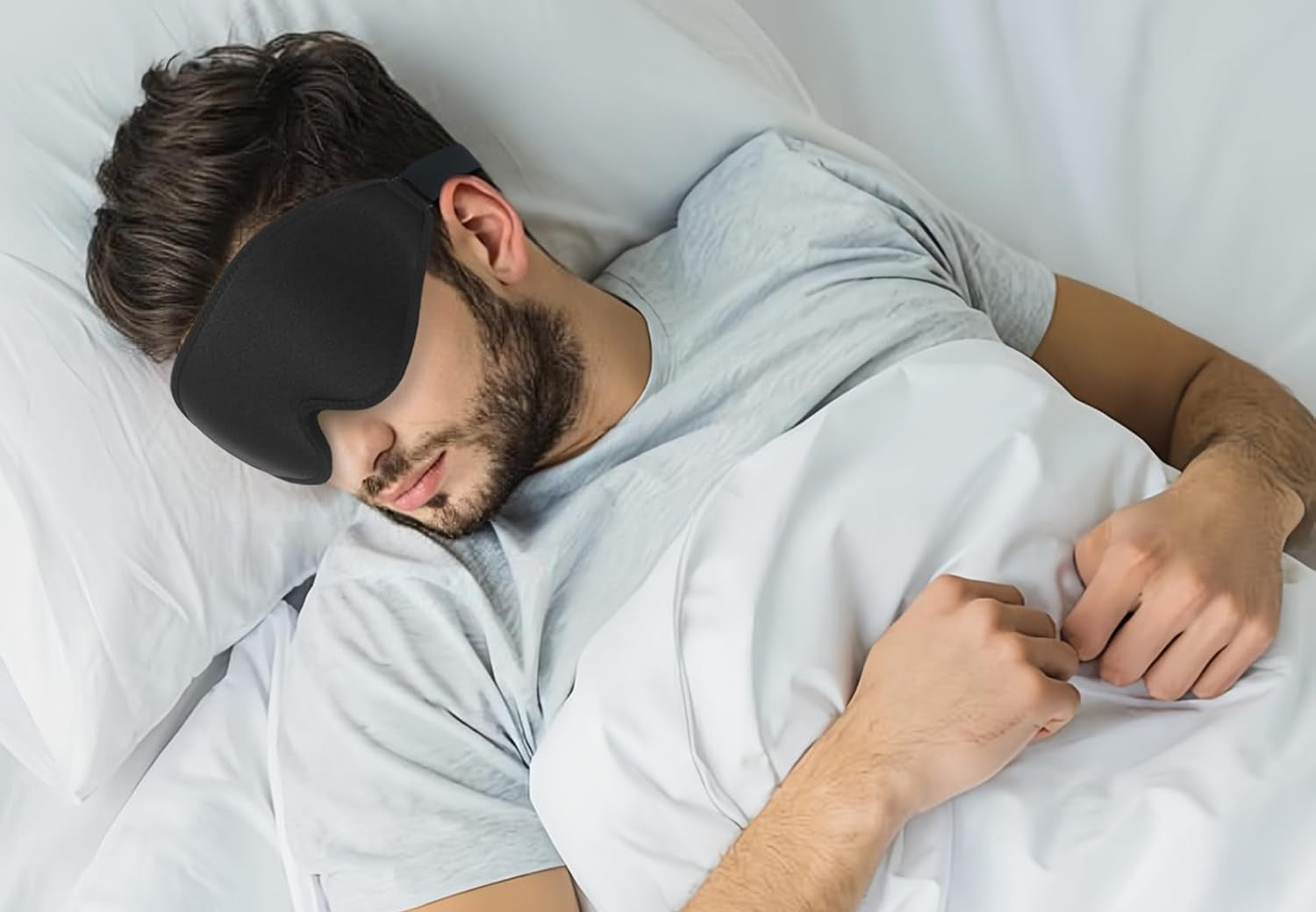 3D Slaapmasker met Oordoppen – Lichtdicht en Verstelbaar voor Diepe Slaap