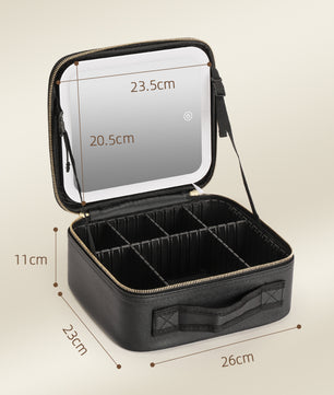 Make-up Koffer met Spiegel en Verlichting – Waterdichte Organizer met Verdelers