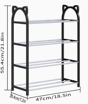 Sedia Schoenenrek 4 Lagen - Zwart / Wit
