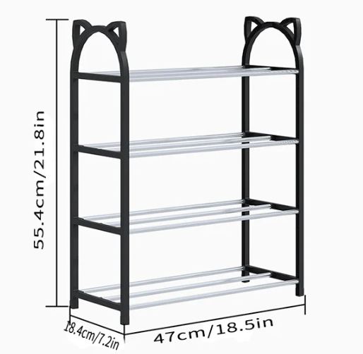 Sedia Schoenenrek 4 Lagen - Zwart / Wit