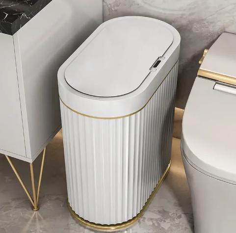 Sedia Smart Prullenbak (7 Liter) - Wit / Goud