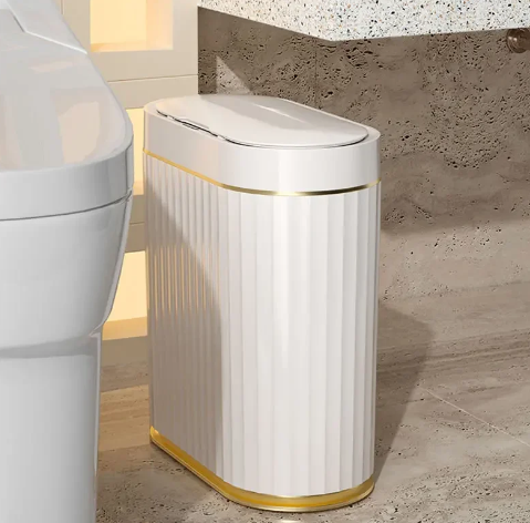 Sedia Smart Prullenbak (7 Liter) - Wit / Goud