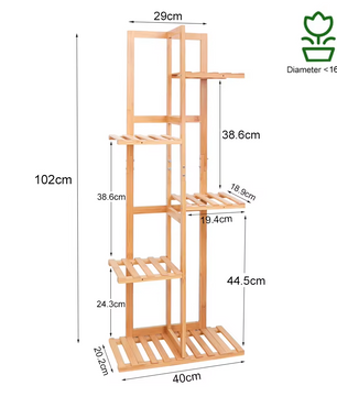Plantenrek van Bamboe - 5 / 6 Niveaus