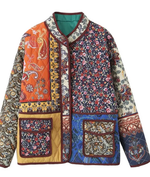 Gewatteerd Jack - Floral