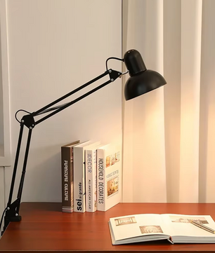 Verstelbare Retro Bureaulamp Zwart - Flexibele Leeslamp - Adrian