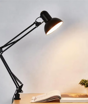 Verstelbare Retro Bureaulamp Zwart - Flexibele Leeslamp - Adrian