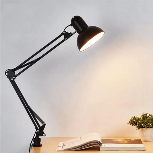 Verstelbare Retro Bureaulamp Zwart - Flexibele Leeslamp - Adrian