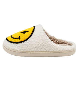 Smiley Pantoffels - Pluche Gevoerd met Antislip