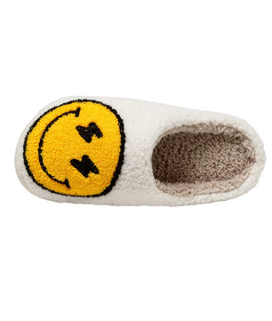 Smiley Pantoffels - Pluche Gevoerd met Antislip