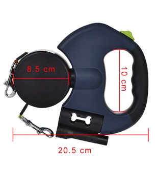 Dubbele Hondenriem 3m – 360° Draaibaar