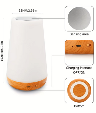Dimbare LED Tafellamp met 13-Kleuren en Touch Sensor - Simon