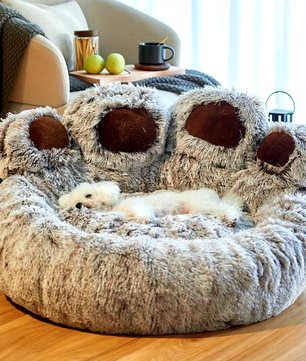 Beer Poot Huisdierbed - Comfortabele Slaapplek voor Honden en Katten