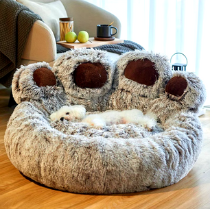 Beer Poot Huisdierbed - Comfortabele Slaapplek voor Honden en Katten