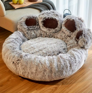 Beer Poot Huisdierbed - Comfortabele Slaapplek voor Honden en Katten