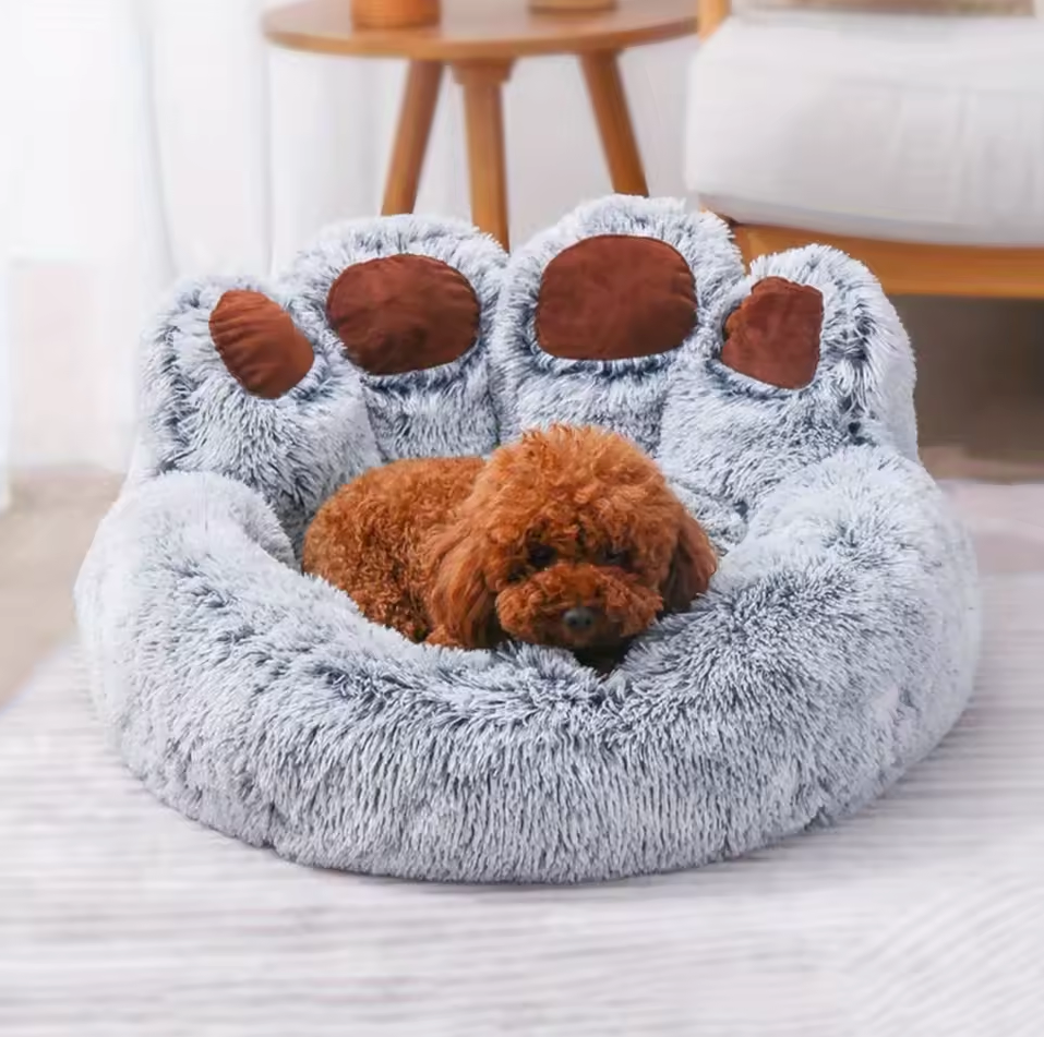 Beer Poot Huisdierbed - Comfortabele Slaapplek voor Honden en Katten