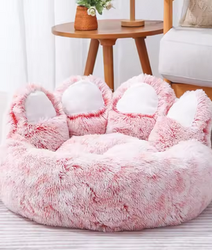 Beer Poot Huisdierbed - Comfortabele Slaapplek voor Honden en Katten