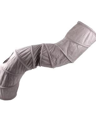 Grijze S-vorm Kattentunnel - 132cm
