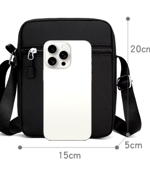 Brandless Casual Mini Crossbody Tas - Zwart