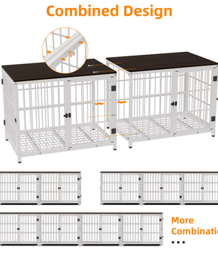 Hondenbench met Houten Bovenkant - Bench - Hondenhuisje voor binnen