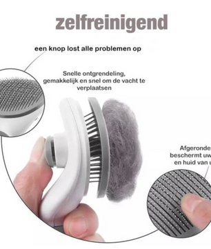 Huisdierenborstel - Zelfreinigende Borstel voor Honden en Katten