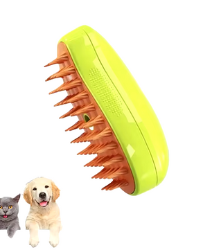 3-in-1 Stoomborstel voor Katten en Honden – Verzorging, Massage & Vachtverzorging