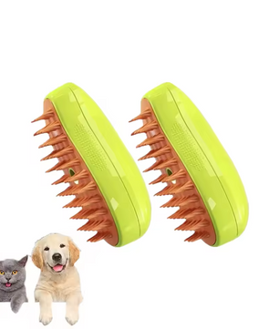 3-in-1 Stoomborstel voor Katten en Honden – Verzorging, Massage & Vachtverzorging