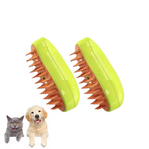 3-in-1 Stoomborstel voor Katten en Honden – Verzorging, Massage & Vachtverzorging