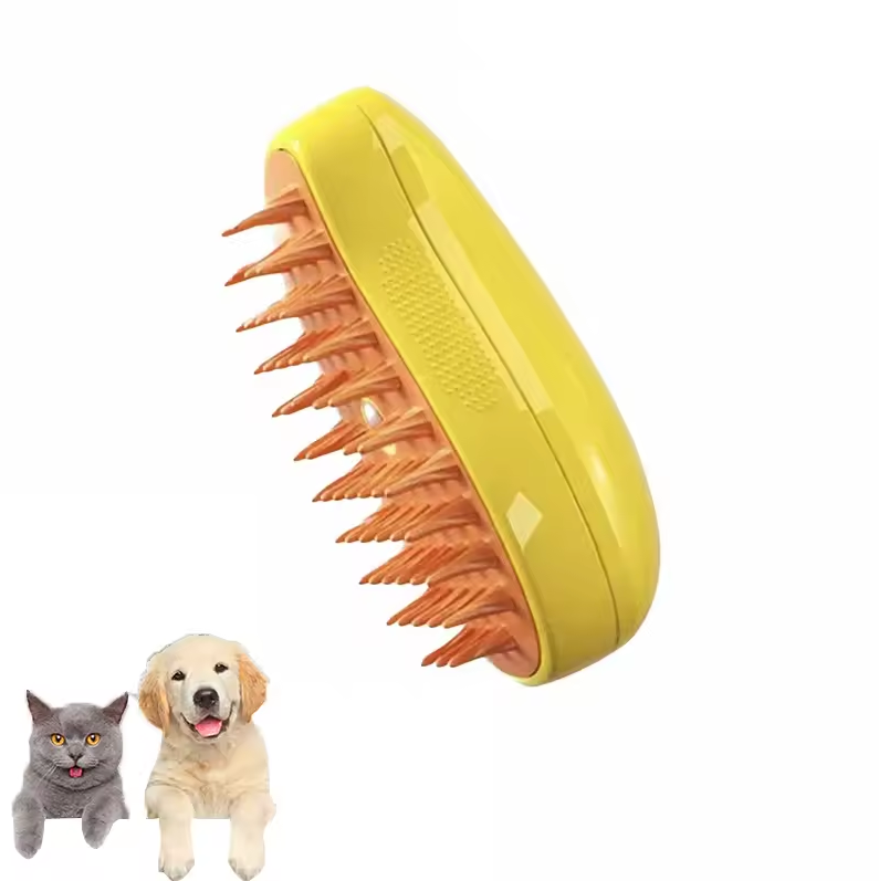 3-in-1 Stoomborstel voor Katten en Honden – Verzorging, Massage & Vachtverzorging