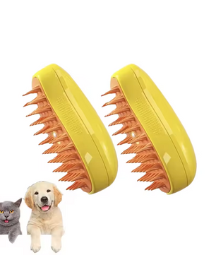 3-in-1 Stoomborstel voor Katten en Honden – Verzorging, Massage & Vachtverzorging