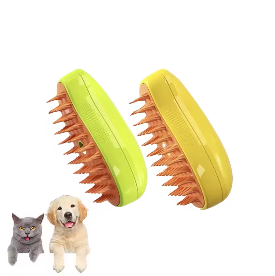 3-in-1 Stoomborstel voor Katten en Honden – Verzorging, Massage & Vachtverzorging