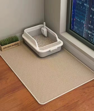 Kattenbakmat – Dubbellaags en Antislip – Voor een Schone en Hygiënische Omgeving
