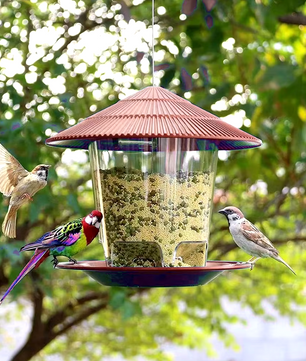 Hangende Vogelvoeder – Waterdicht Tuinhuisje met Hangtouw