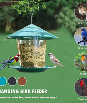 Hangende Vogelvoeder – Waterdicht Tuinhuisje met Hangtouw