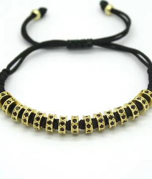 Stijlvolle Gouden Armband met Verstelbaar Touw – Donna