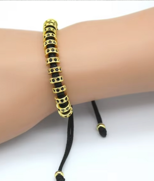 Stijlvolle Gouden Armband met Verstelbaar Touw – Donna