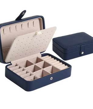 Stijlvolle PU Leren Sieraden Opbergdoos – Draagbare Sieradendoos