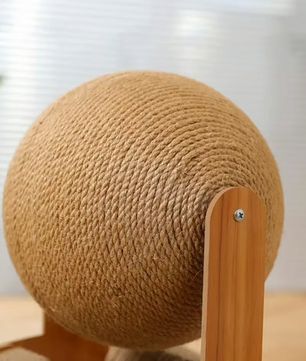2-in-1 Katten Krab Bal en Krabber – Duurzaam Sisal Krasplank Speelgoed voor Katten