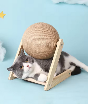Katten Krab Bal – Sisal Touw Bal Speelgoed voor Katten
