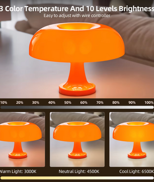 LumaMushroom – Oplaadbare Design Tafellamp – Paddenstoel