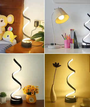 Moderne Spiraalvormige LED-Tafellamp – Voor Stijlvolle Verlichting in Elke Ruimte