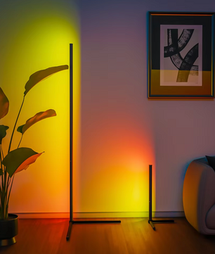 Noe Slimme RGB LED Vloerlamp – Dimbaar, timerfunctie, 16 miljoen kleuren, smille bediening via app