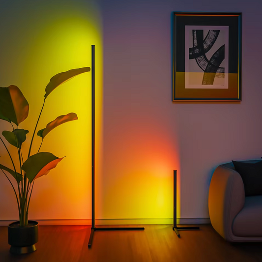 Noe Slimme RGB LED Vloerlamp – Dimbaar, timerfunctie, 16 miljoen kleuren, smille bediening via app