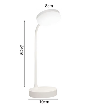 LED Bureaulamp Wit – 3 Niveaus Dimbare Draadloze Touch Lamp