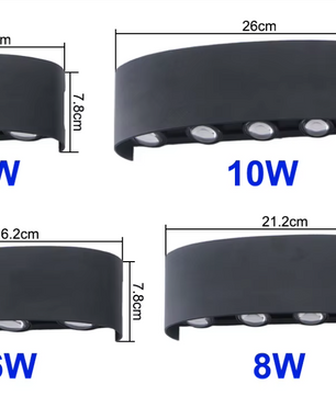 UniLights Waterdichte LED Wandlamp – Stijlvolle Verlichting voor Binnen en Buiten